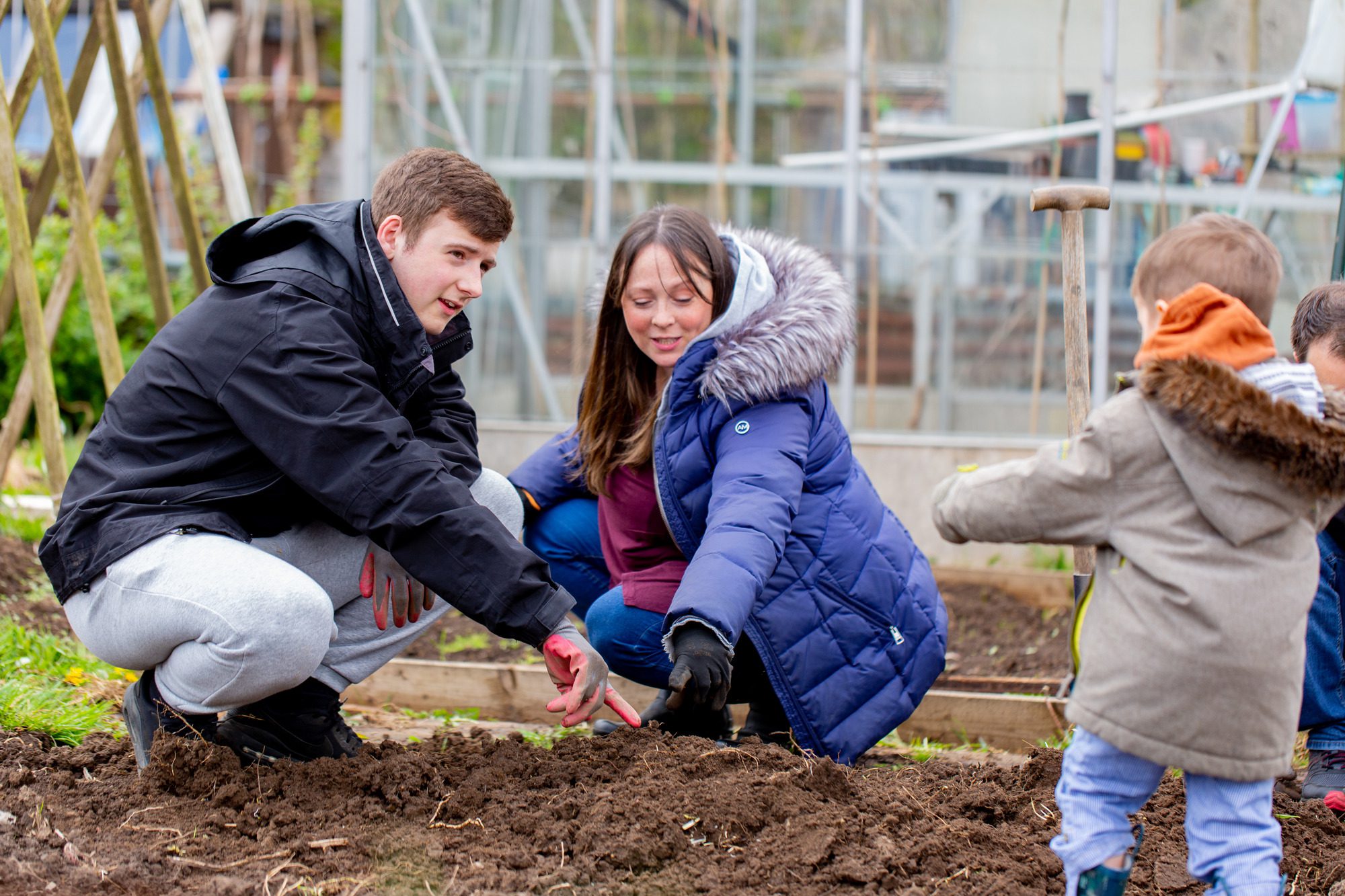 family farming together
